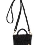 sac en raphia noir