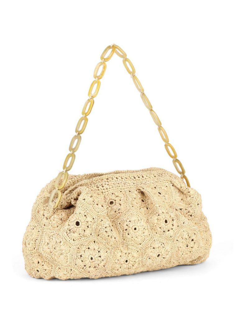 maxi clutch tendance en raphia